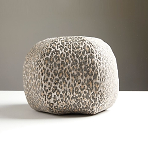 Scalamandre Leopard Sphere Decorative Pillow, 12 In Castle Gray