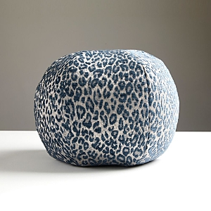 Scalamandre Leopard Sphere Decorative Pillow, 12 In Orion Blue