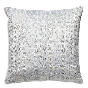 Scalamandre Sweater Decorative Pillow, 22 X 22 In Drizzle