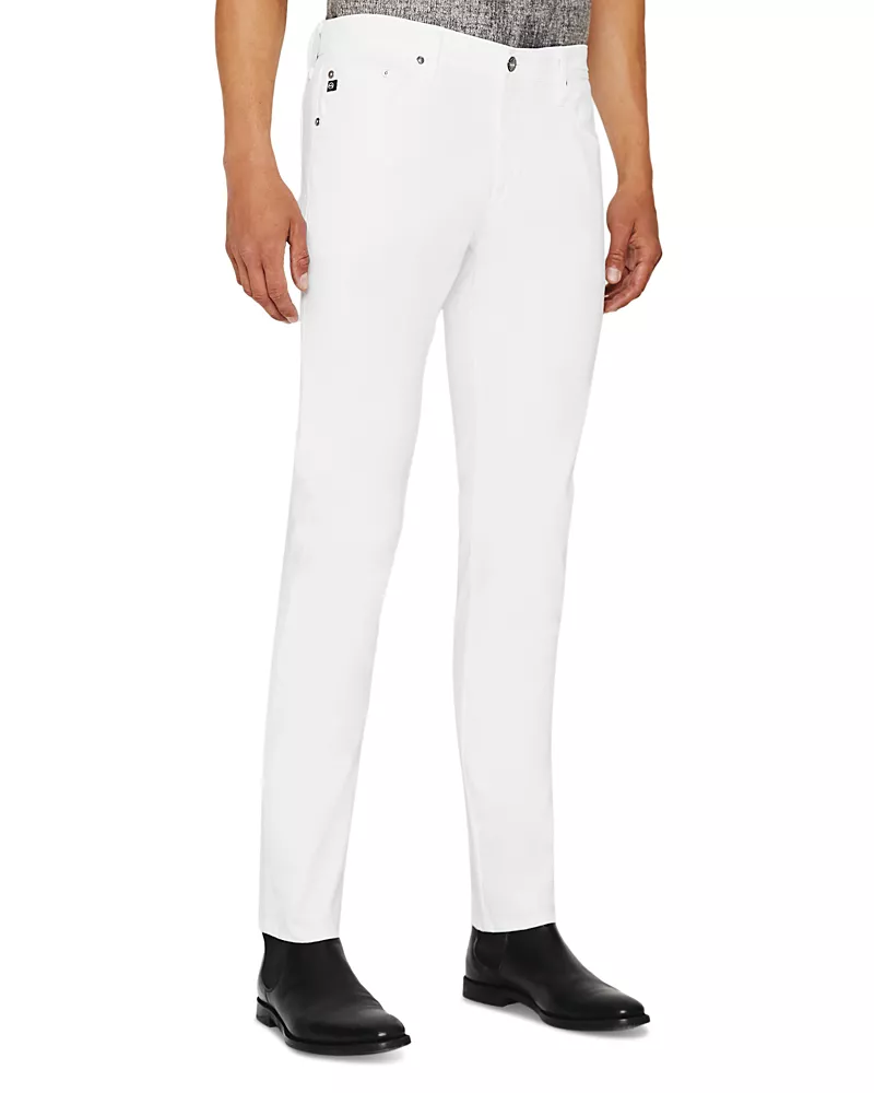Ag Everett Straight Fit Twill 32 Pants in White