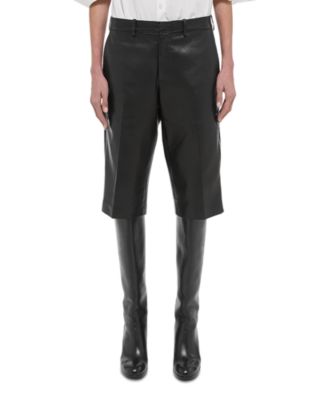 Helmut lang leather shorts hotsell