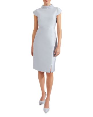Katherine Embellished Neck Dress