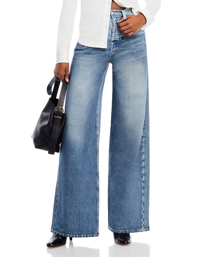 Clothing : Trousers : 'Antonia' High Waist Wide Leg Jeans