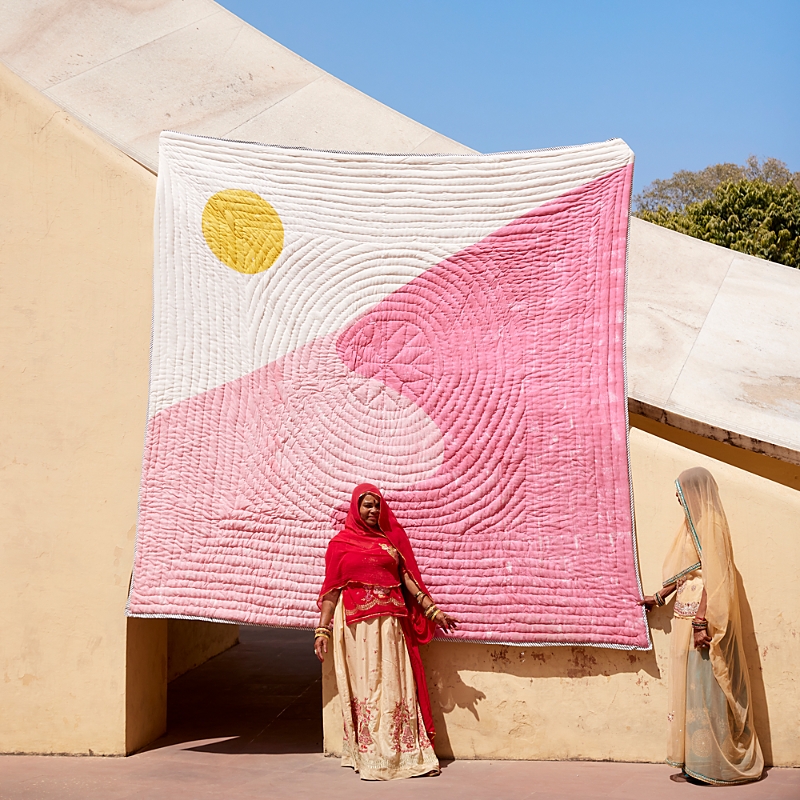 Cqc La Dune Quilt Set, King In Multi