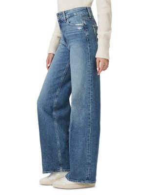 PAIGE Sasha High Rise Wide Leg Jeans in Storybook Distressed