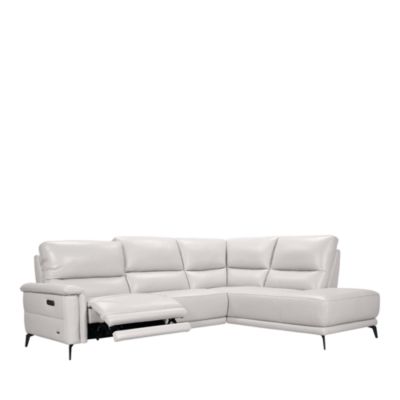 Melfi 3-Piece Power Reclining Leather Sectional