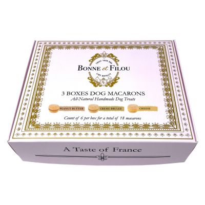 Rose Gift Pack of Dog Macarons, 18 Count