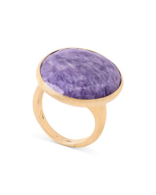 Marco Bicego - 18K Yellow Gold Lunaria Turquoise and Charoite Statement Ring