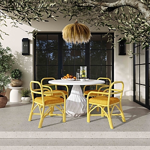 Tov Furniture Tov Ginny Rattan Dining Chair In Yellow