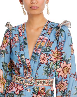 Wonderful Bouquet Blue Romper - Exclusive