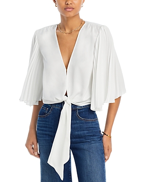 RAMY BROOK SAMA TIE FRONT BLOUSE