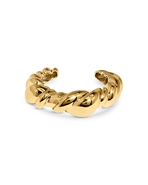 Shop Completedworks Twist Texture Cuff Bracelet In Gold