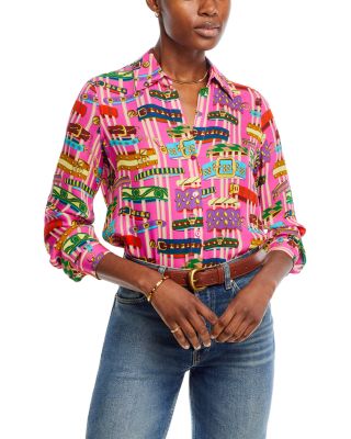 L'AGENCE - Nina Silk Printed Blouse