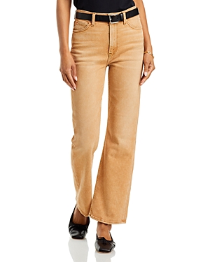 Re/Done 70s High Rise Cropped Bootcut Jeans in Desert Sand