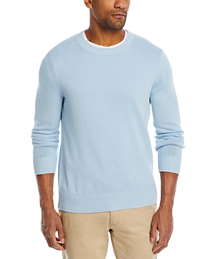 The Men's Store At Bloomingdale's Cotton Crewneck Sweater - 100% Exclusive In Celestial