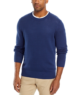 The Men's Store At Bloomingdale's Cotton Crewneck Sweater - 100% Exclusive In Dark Coronet