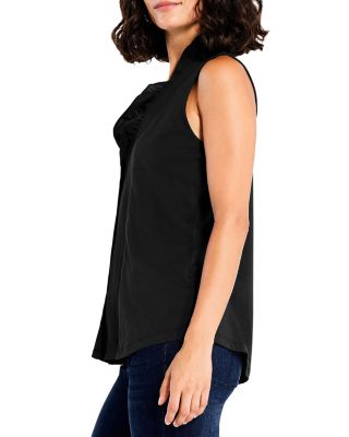 Ruffled Around Sleeveless Top