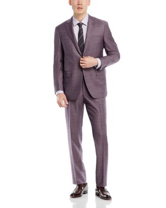 Canali Men's Classic Fit Siena Suit Black Size 44-R