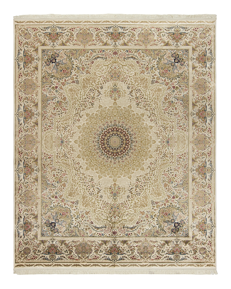 Kenneth Mink Majestic Elegance Tabriz Runner Area Rug, 2'3 X 10' In Cream