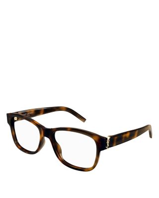 Saint Laurent Monogram Hinge Round Eyeglasses, 53mm