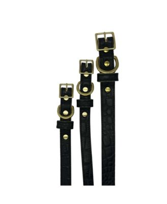 Large 6' Croc Leather Dog Leash