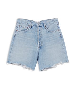 AGOLDE Stella High Rise Baggy Denim Shorts in Agreement