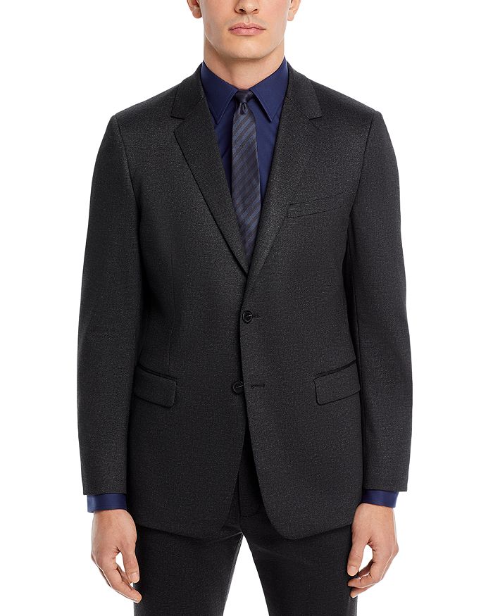 Shop Theory Xylo Tonal Knit Twill Regular Fit Sport Coat In Black Multi