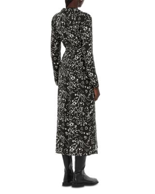 Scribble Bouquet Midi Dress