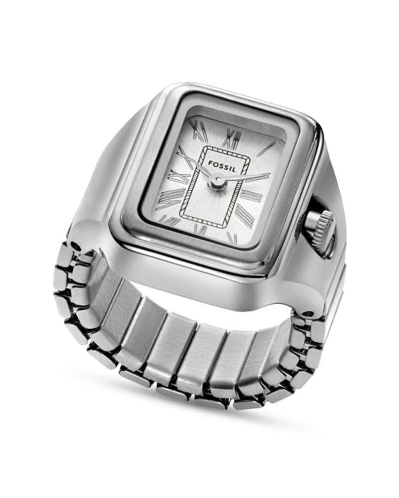 Fossil Raquel Ring Watch, 14mm X 14mm In Silver