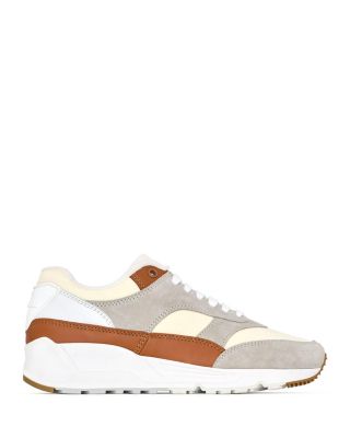 SAINT LAURENT - Women's Bump Sneakers in Nylon, Suede and Leather