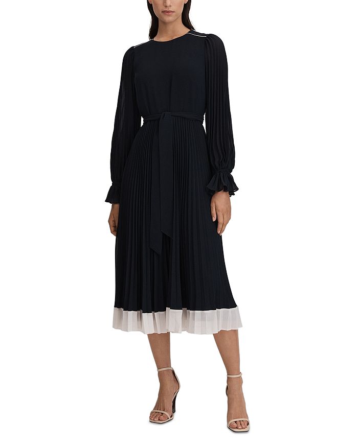 reiss harley pleated maxi dress REISS Harley Pleated Occasion Maxi Dress