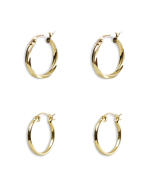 Argento Vivo Hoop Earrings Set