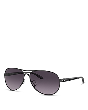 Oakley Feedback Aviator Sunglasses, 59mm In Black/purple Gradient