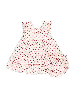 Pink Chicken Girls' Judith Dress & Bloomer Set - Baby In Paper Hearts