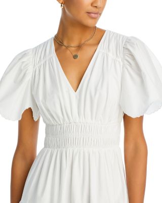 Moon River Pleated Eyelet Midi Dress Bloomingdale's