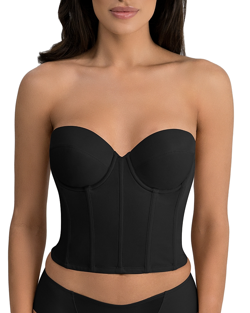 Dominique Intimates Brie Backless Strapless Ultra Low Back Bustier Bra In Black