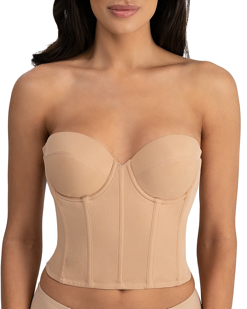 Dominique Intimates Brie Backless Strapless Ultra Low Back Bustier Bra In Neutral