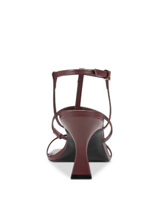 Women's Dennie Square Toe Strappy Mid Heel Sandals