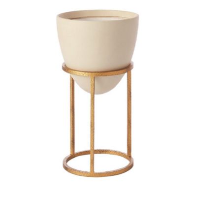 Global Views Wise Egg Antique Gold Leaf, Small