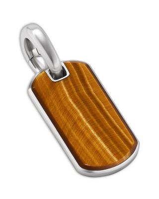 Men's Chevron Tag in Sterling Silver, 21mm