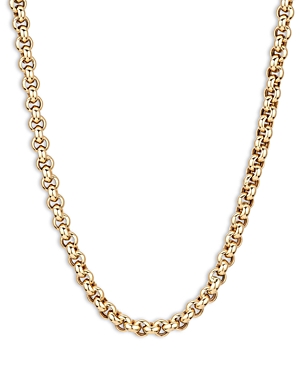 Shop Adina Reyter 14k Yellow Gold Chunky Rolo Link Chain Necklace, 18