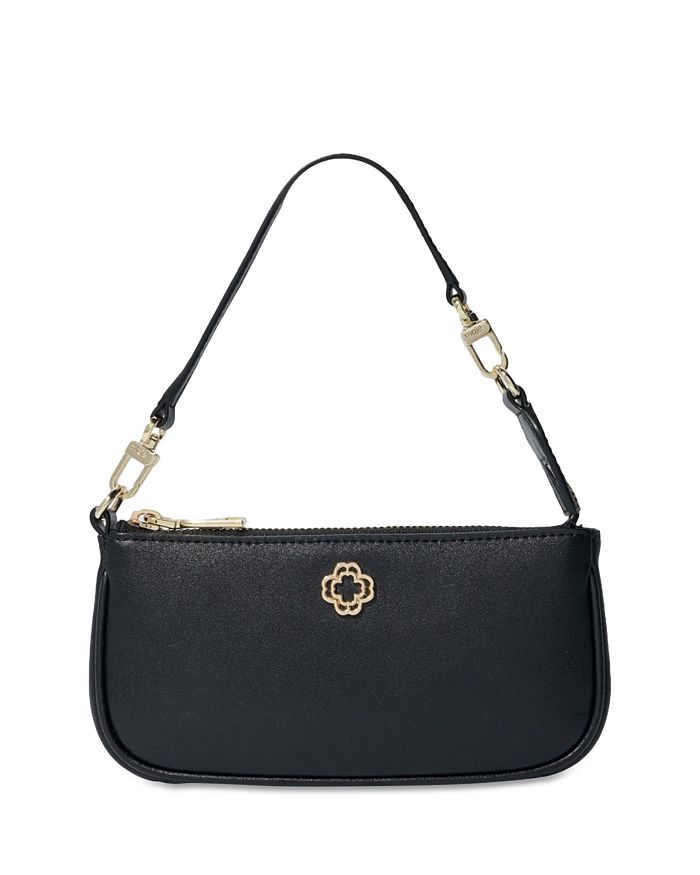Maje Sarah Leather Clutch Bloomingdale s