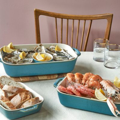 3 Pc Rectangular Stoneware Bakers Set