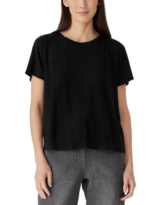 Eileen Fisher - Linen Crewneck Tee