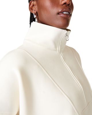 Sand Wash Funnel Neck Half Zip Sweatshirt & Sand Wash Drawstring Sweatpants