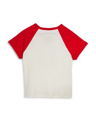 Girls' Rowan Cotton Blend Contrast Raglan Camp Tee - Big Kid