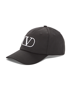 Valentino Garavani Logo Baseball Cap In Black/white