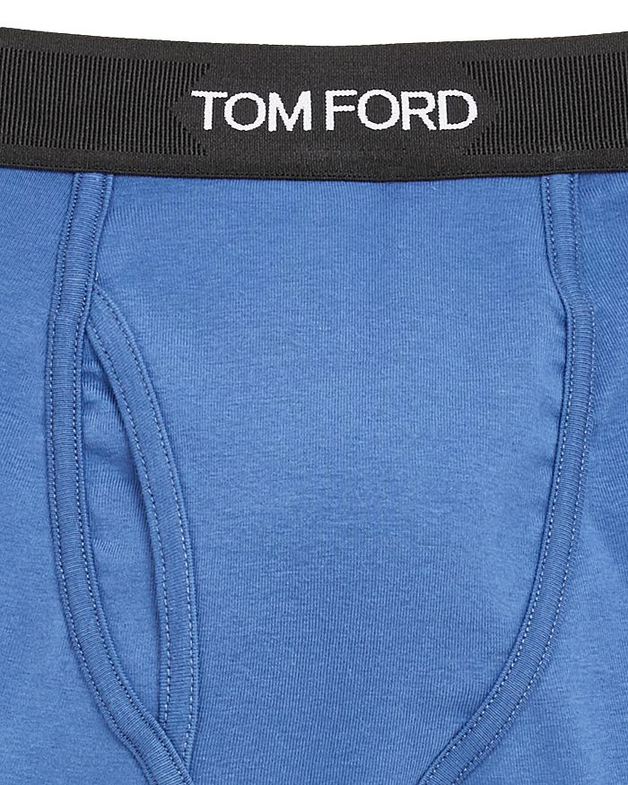 Shop Tom Ford Cotton Blend Boxer Briefs In High Blue
