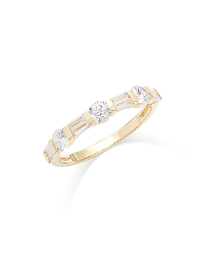 Bloomingdale's Diamond Round & Baguette Band In 14k Yellow Gold, 0.75 Ct. T.w.