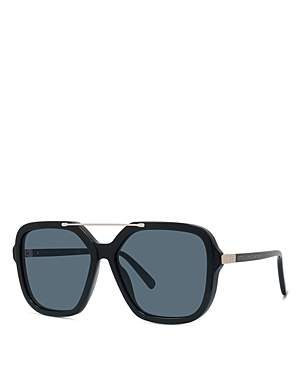 Stella Mccartney Geometric Sunglasses, 58mm In Black